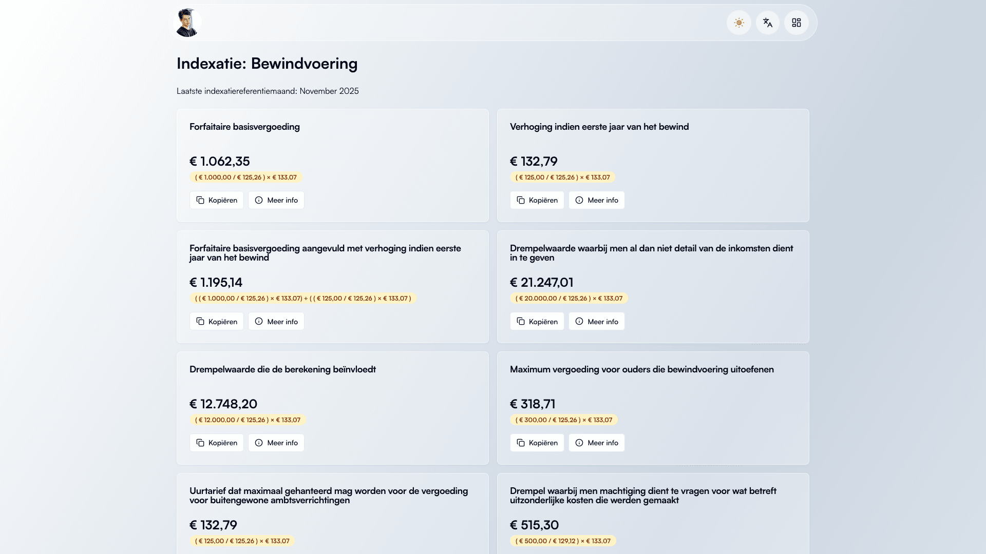 Judicial Administration Indexation Calculator project preview