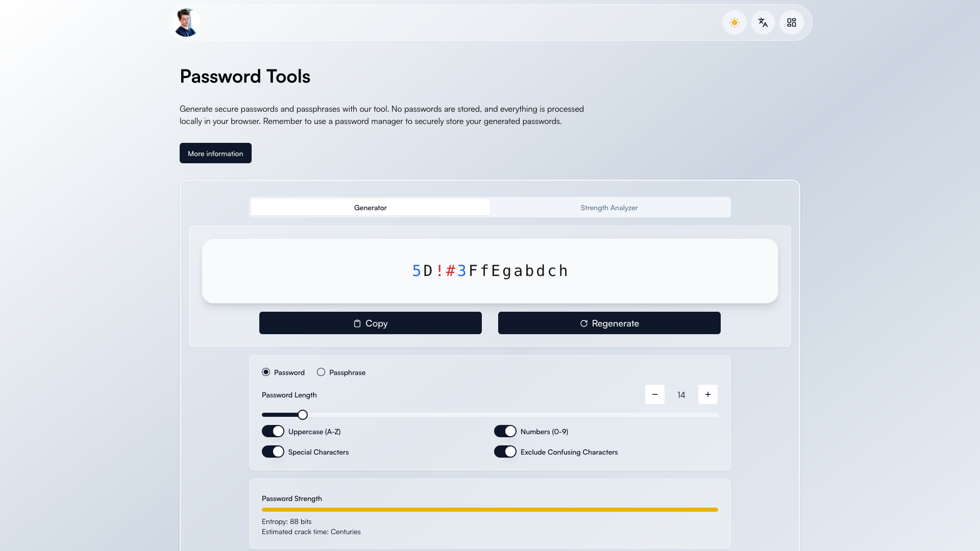 Secure Password Generator project preview