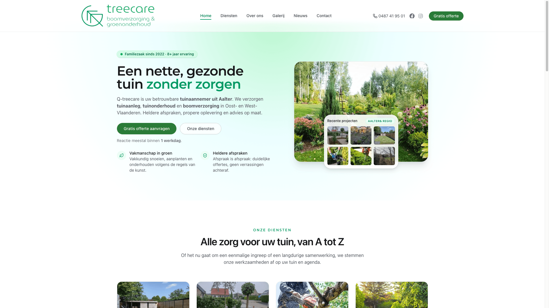 Q-TreeCare - Tree Care Company project preview
