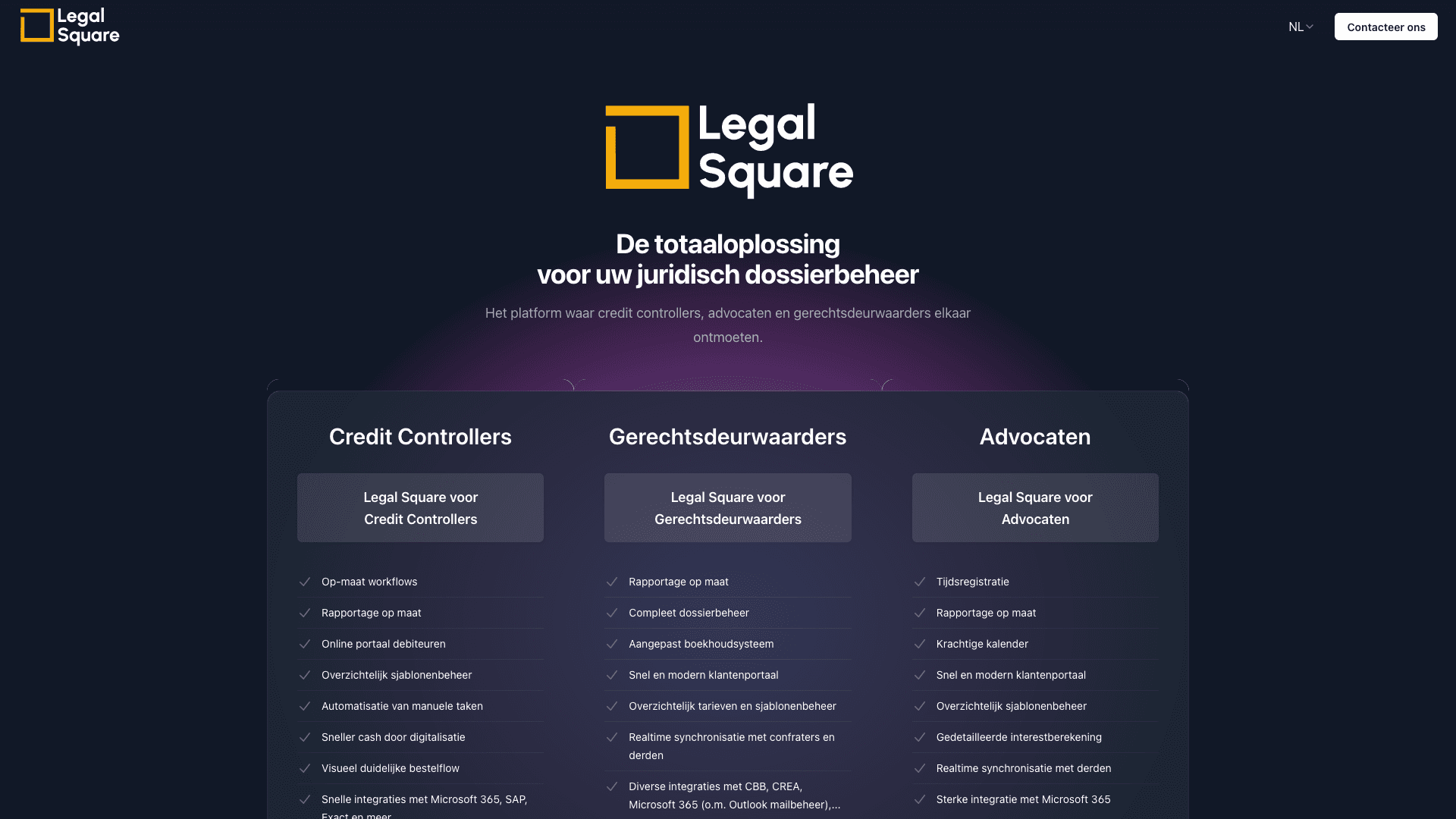 LegalSquare - Legal Case Management Platform project preview
